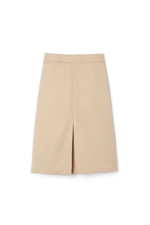 Below The Knee Kick Pleat Skirt - FINAL SALE