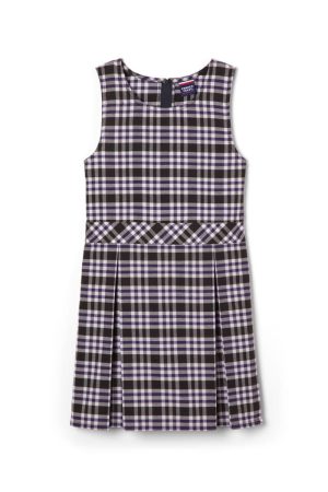 Plaid Box Pleat Jumper