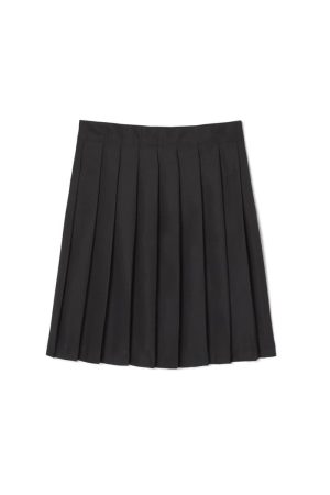 At The Knee Pleated Skirt