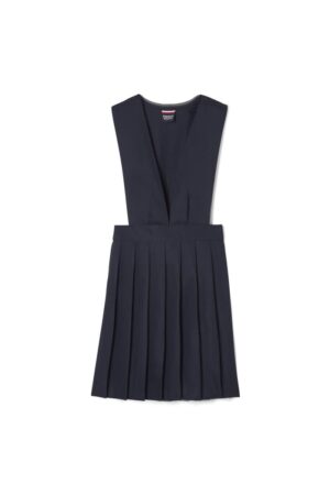 Plaid V-Neck Pleated Jumper
